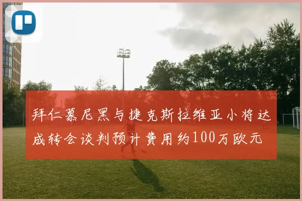 拜仁慕尼黑与捷克斯拉维亚小将达成转会谈判预计费用约100万欧元